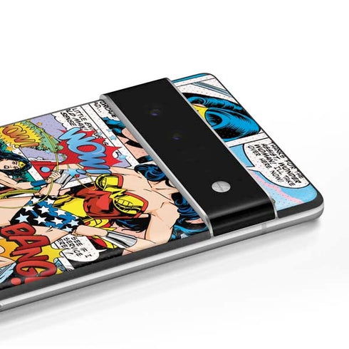 DC Comics Wonder Woman Comic Blast Google Pixel 6 Pro Skin